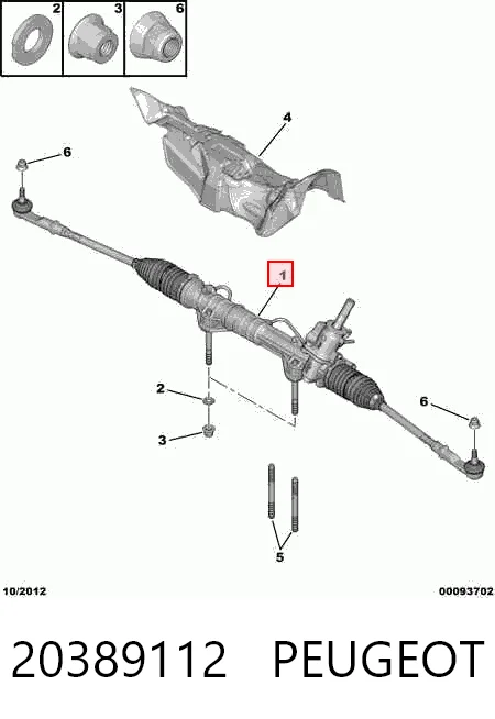 Рульова рейка 6820000084 Renault (RVI)