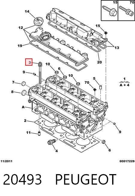 Купити Болт ГБЦ Citroen C5 I DC