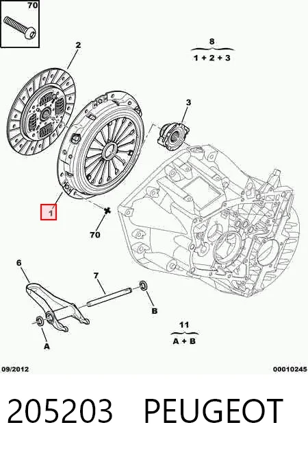 Комплект зчеплення (3 частини) Fiat/Alfa/Lancia 9637571280 ціна, від 325.04 USD