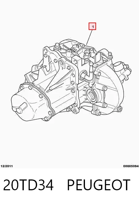 КПП в зборі Citroen Xsara 