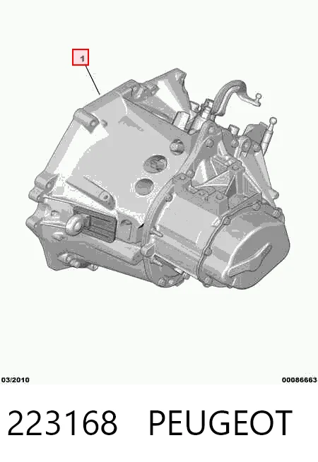 КПП в зборі Citroen C3 Picasso