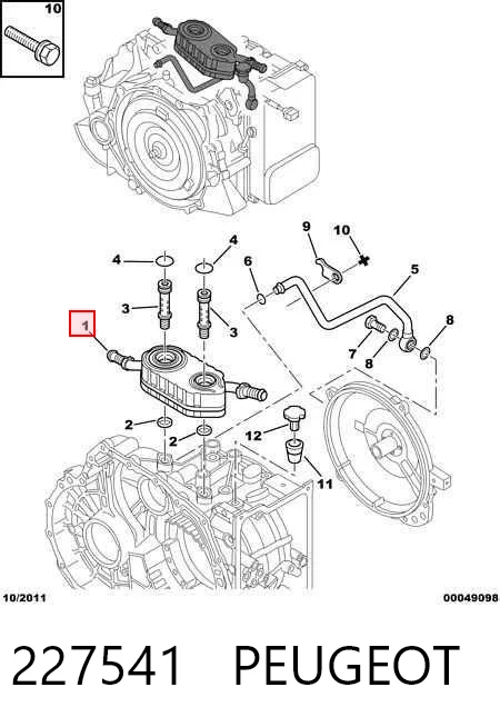 227541 Peugeot/Citroen Радіатор охолодження, АКПП