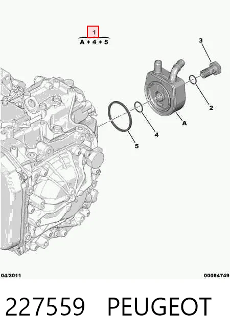 227559 Peugeot/Citroen Радіатор охолодження, АКПП