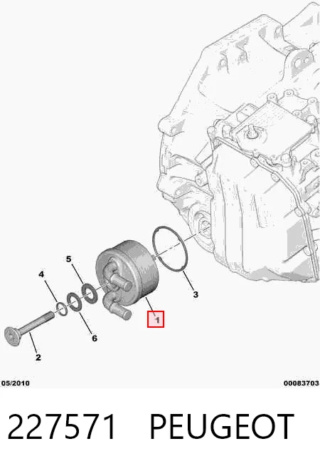 227571 Peugeot/Citroen Радіатор охолодження, АКПП