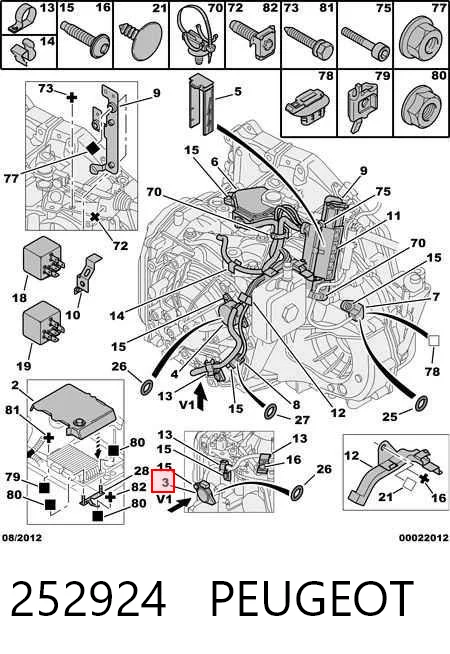252924 Peugeot/Citroen Датчик показника тиску масла
