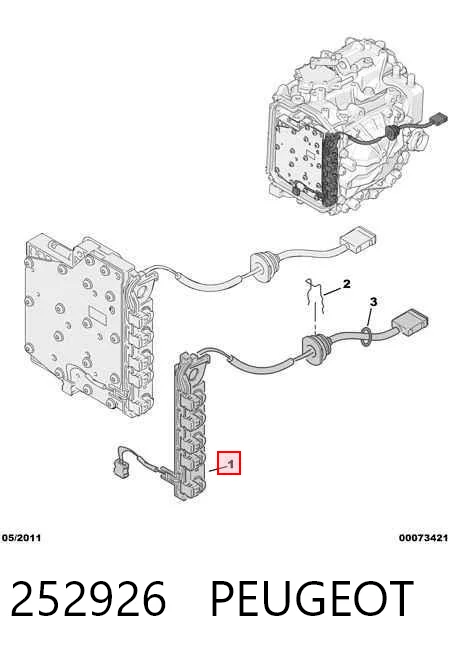 252926 Peugeot/Citroen Джгут дротів АКПП