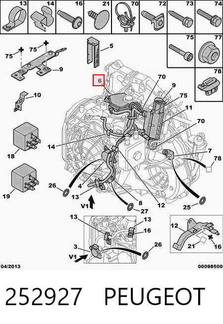 252927 Peugeot/Citroen Датчик швидкості АКПП