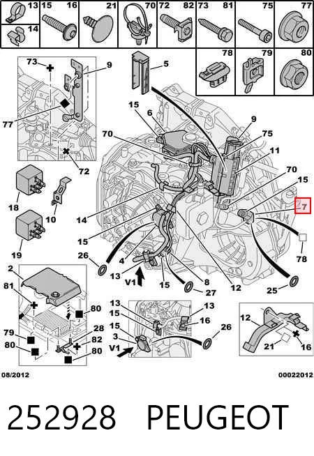 252928 Peugeot/Citroen Датчик швидкості спідометра