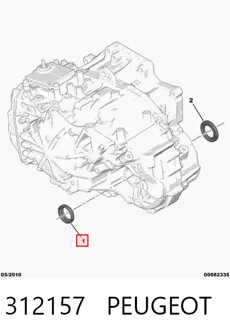 312157 Peugeot/Citroen Сальник піввісі переднього моста, лівої