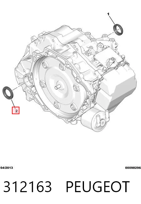 77363290 Fiat/Alfa/Lancia Сальник півосі переднього моста, правої