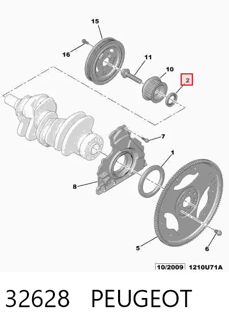 Купити Сальник коленвалу Ford Mondeo I GBP