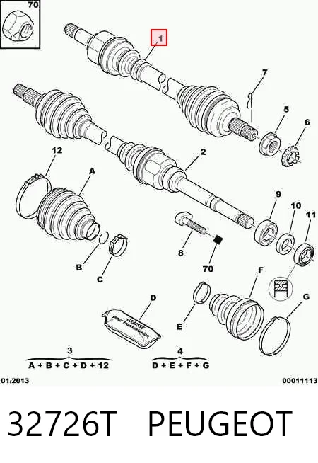 BB1385 Posterparts Привід лівий