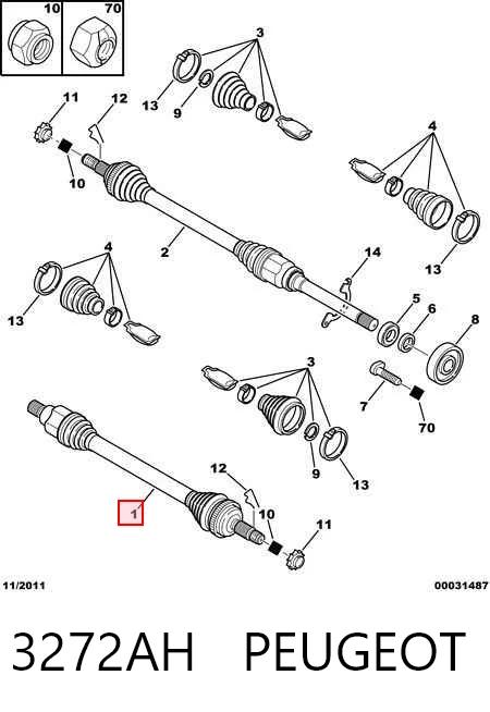 Привід передній лівий Posterparts BB1312 ціна, від 78.26 USD