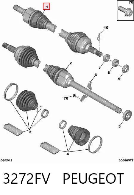 492318 Maxgear Привід лівий