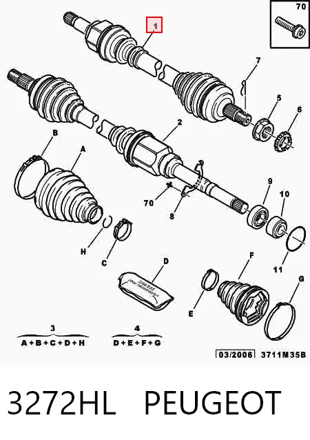 Купити 491871 Maxgear Ліва піввісь