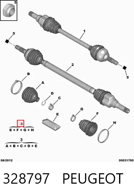 Купити 0025584 GKN-Spidan Пильник шарніра кутових швидкостей внутрішній передній