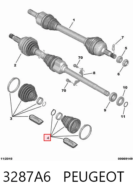 Пильник ШРУСа внутрішній 0024747 GKN-Spidan
