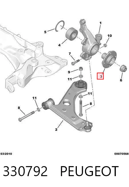 Купити 51785516 Fiat/Alfa/Lancia Маточини передніх коліс