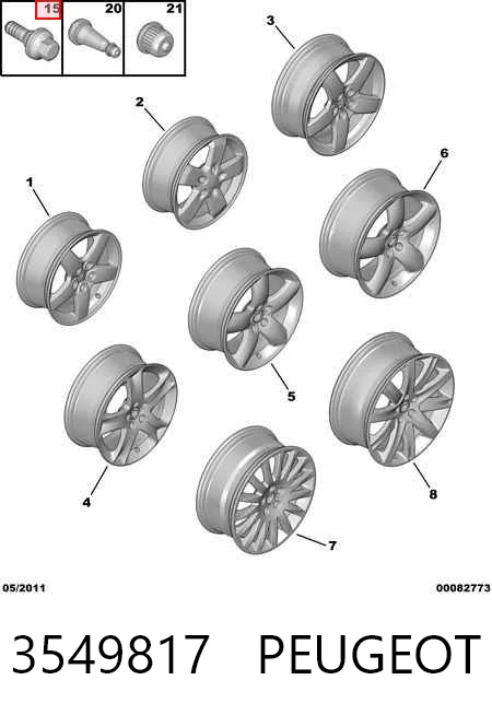 Колісний болт Fiat/Alfa/Lancia 9644576680 ціна, від 2.73 USD