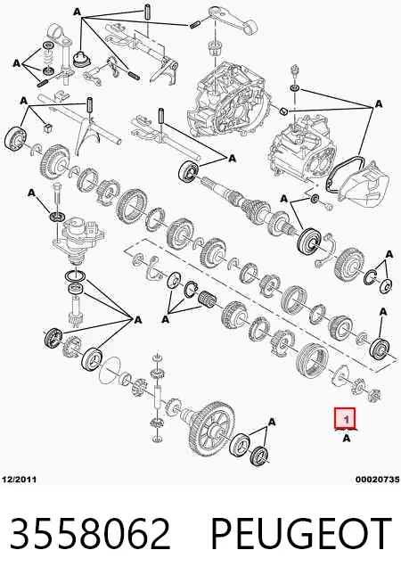 Ремкомплект КПП Peugeot 301 седан (2013 - 2026) ціна, від 84.49 USD