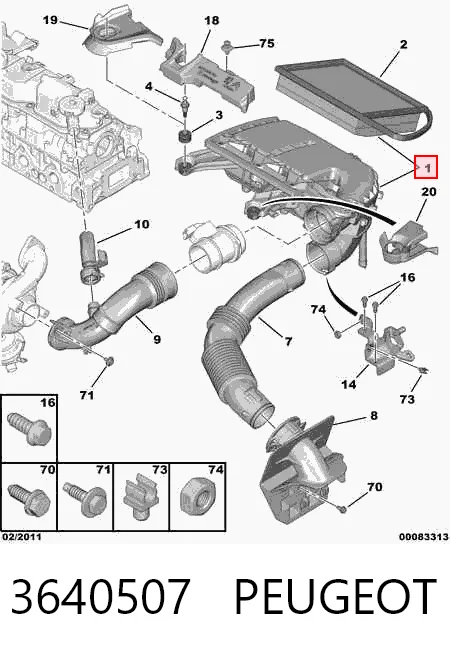 Корпус повітряного фільтра Opel 1420V1 ціна, від 24.00 USD