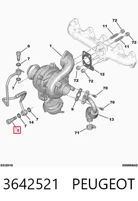 Болт трубки турбіни подачі масла Fiat/Alfa/Lancia 9673065280 ціна, від 8.67 USD