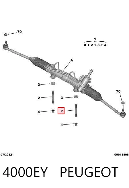  Рульова рейка Peugeot 206 