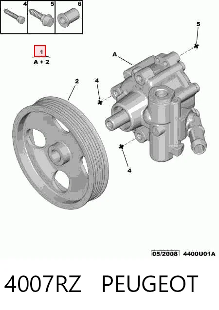 4007RZ Peugeot/Citroen Насос гідропідсилювача
