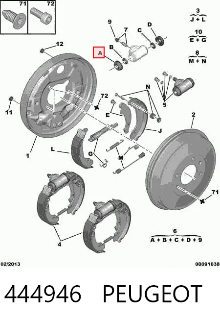 Купити 9937773 Fiat/Alfa/Lancia Ремкомплект заднього гальмівного циліндру
