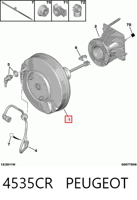 Вакуумника Peugeot 407 седан (6D) (2004 - 2011) ціна, від 29.14 USD