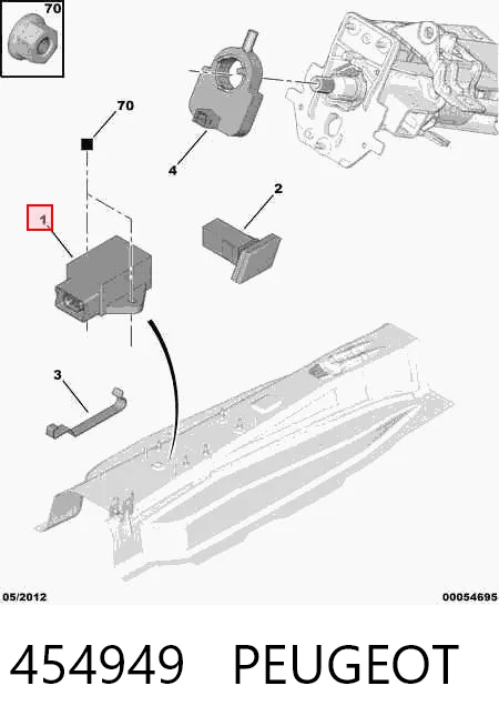 454949 Peugeot/Citroen Модуль управління ESP