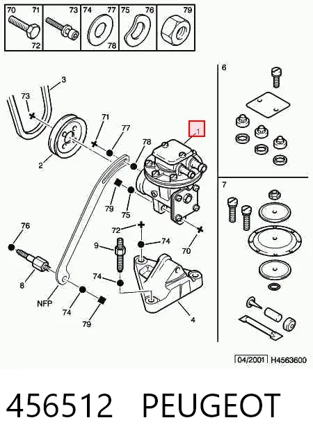 Вакуумний насос на Ford Granada  GU