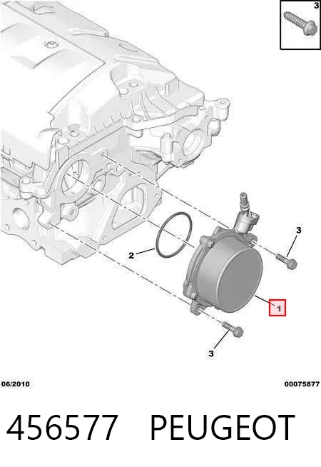 456577 Peugeot/Citroen Насос вакуумний