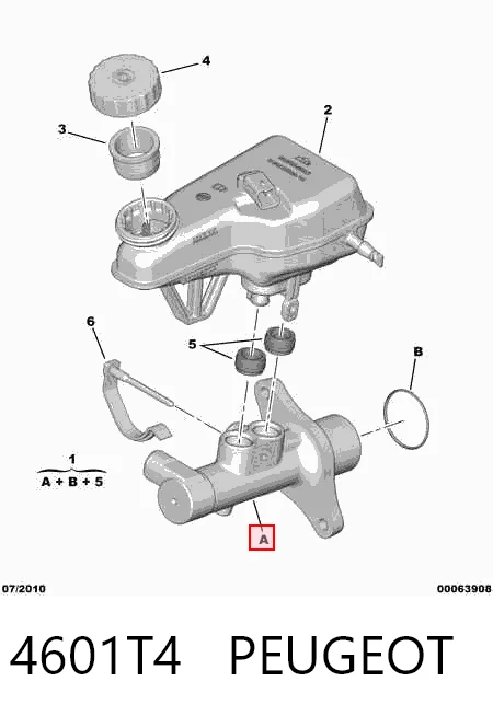 Головний гальмівний циліндр 9467547680 Fiat/Alfa/Lancia