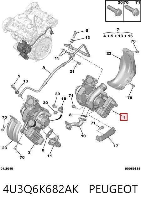 Купити Турбіна Citroen C5  III  RW