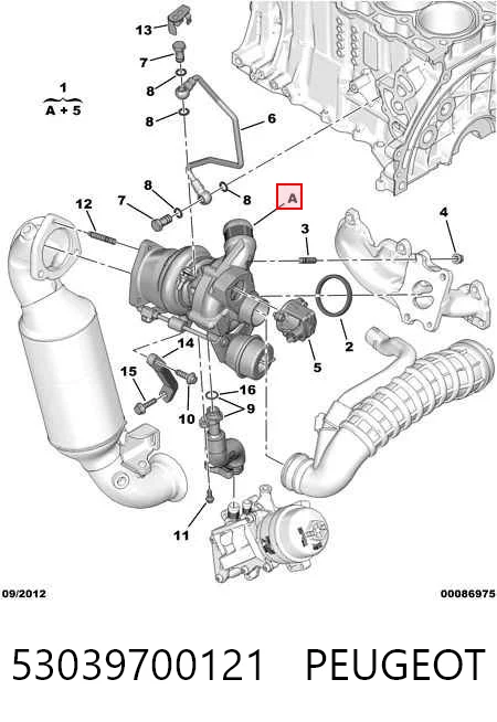 53039700121 Peugeot/Citroen Турбонаддув
