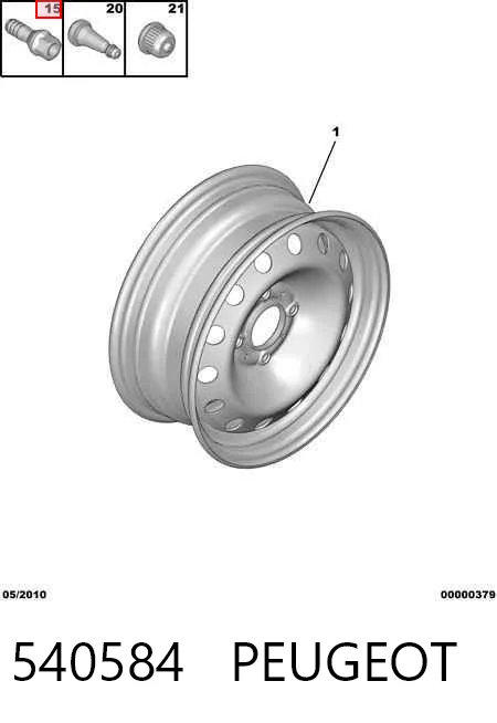 Болт Fiat/Alfa/Lancia 540566 ціна, від 1.52 USD