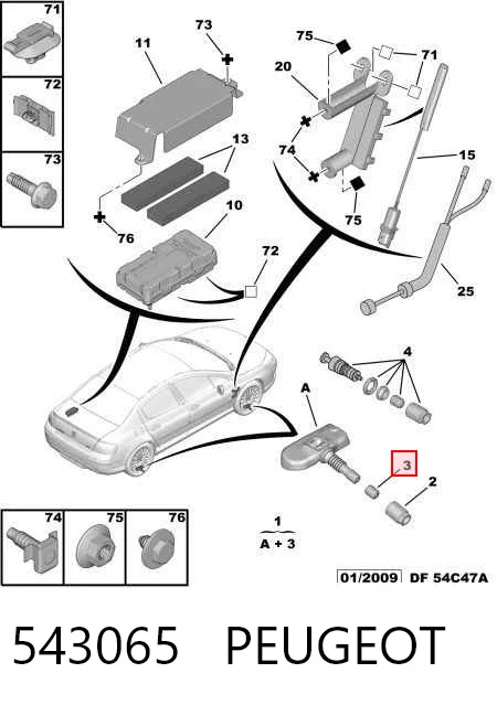 Датчик тиску повітря в шинах Continental/Siemens S120123004