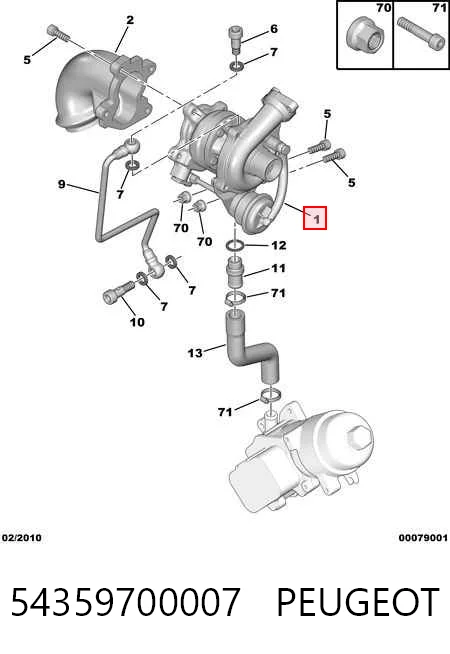 54359700007 Peugeot/Citroen Турбонаддув