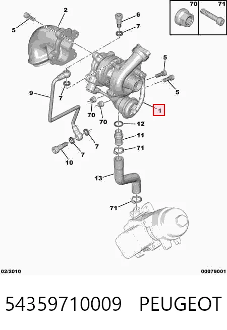 54359710009 Peugeot/Citroen Турбонаддув