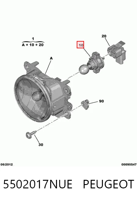 Купити 57B129E Polcar Фара протитуманна, ліва=права