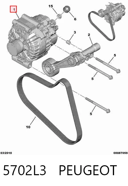 5702L3 Peugeot/Citroen Авто генератор