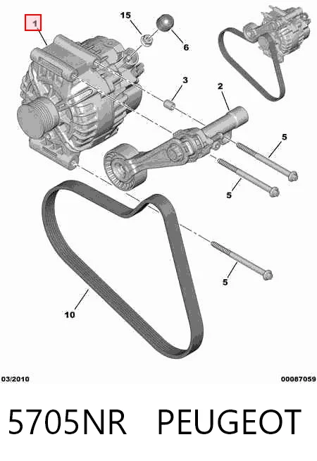 5705NR Peugeot/Citroen Авто генератор