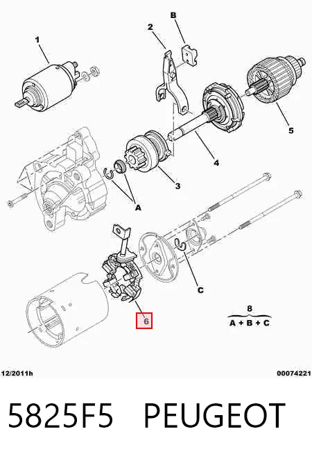 Щеткодеpжатель стартера AS/Auto Storm SBH0079 ціна, від 10.71 USD