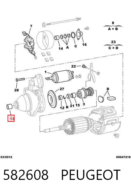 Купити 537365 DAF Втулка стартера