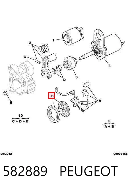 Щеткодеpжатель стартера ASR 133646