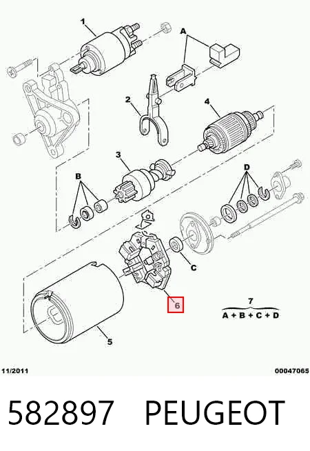 Купити BSX166 Cargo Щеткодеpжатель стартера