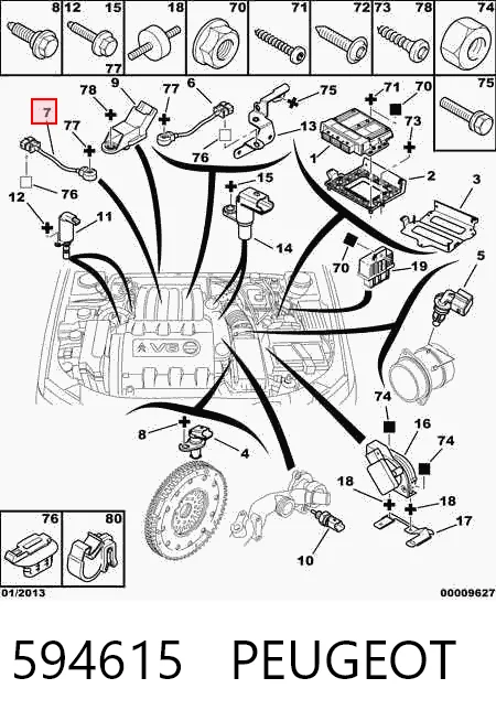 Купити 60808063 Ferrari Датчик детонації