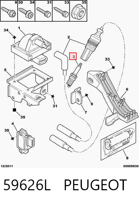 Свічки автомобільні Magneti Marelli SNB70019 ціна, від 2.02 USD