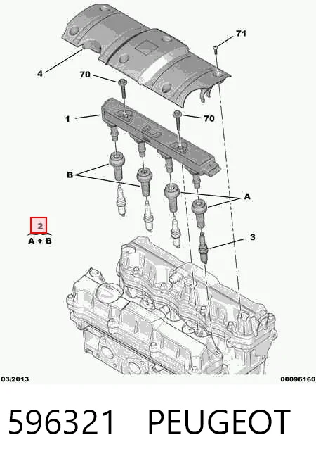 596321 Peugeot/Citroen Свічковий накінечник